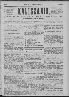 Kaliszanin : gazeta miasta Kalisza i jego okolic