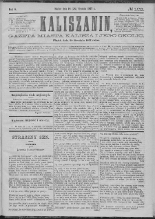 Kaliszanin : gazeta miasta Kalisza i jego okolic