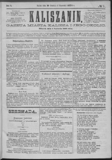 Kaliszanin : gazeta miasta Kalisza i jego okolic