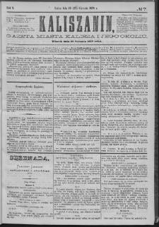 Kaliszanin : gazeta miasta Kalisza i jego okolic