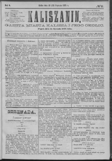 Kaliszanin : gazeta miasta Kalisza i jego okolic