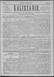 Kaliszanin : gazeta miasta Kalisza i jego okolic