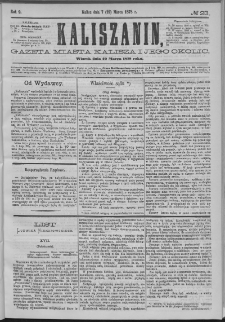Kaliszanin : gazeta miasta Kalisza i jego okolic