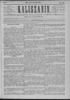Kaliszanin : gazeta miasta Kalisza i jego okolic