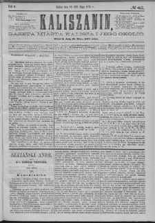 Kaliszanin : gazeta miasta Kalisza i jego okolic