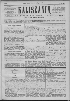 Kaliszanin : gazeta miasta Kalisza i jego okolic