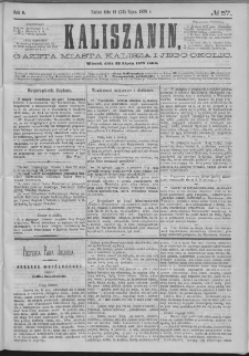 Kaliszanin : gazeta miasta Kalisza i jego okolic