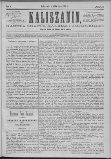 Kaliszanin : gazeta miasta Kalisza i jego okolic