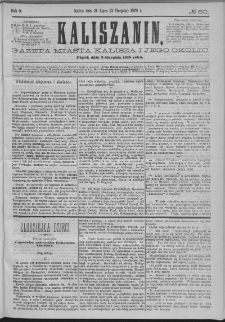 Kaliszanin : gazeta miasta Kalisza i jego okolic