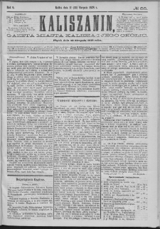 Kaliszanin : gazeta miasta Kalisza i jego okolic