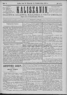 Kaliszanin : gazeta miasta Kalisza i jego okolic