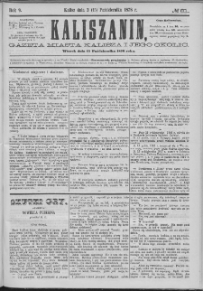 Kaliszanin : gazeta miasta Kalisza i jego okolic