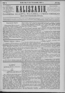 Kaliszanin : gazeta miasta Kalisza i jego okolic