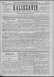 Kaliszanin : gazeta miasta Kalisza i jego okolic