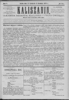 Kaliszanin : gazeta miasta Kalisza i jego okolic