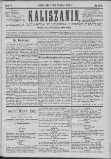 Kaliszanin : gazeta miasta Kalisza i jego okolic