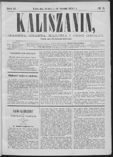 Kaliszanin : gazeta miasta Kalisza i jego okolic