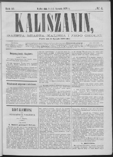 Kaliszanin : gazeta miasta Kalisza i jego okolic