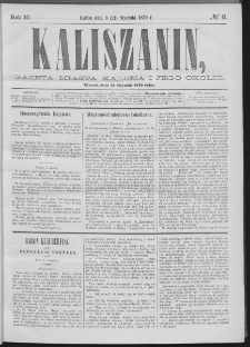 Kaliszanin : gazeta miasta Kalisza i jego okolic