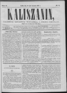 Kaliszanin : gazeta miasta Kalisza i jego okolic