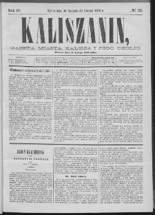 Kaliszanin : gazeta miasta Kalisza i jego okolic