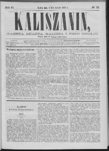 Kaliszanin : gazeta miasta Kalisza i jego okolic