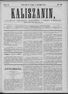 Kaliszanin : gazeta miasta Kalisza i jego okolic