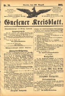 Gnesener Kreisblatt 1903.08.30 Nr70