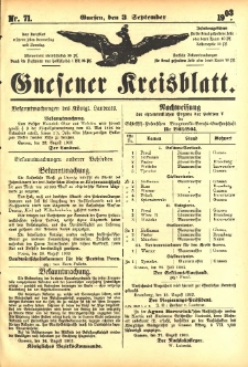 Gnesener Kreisblatt 1903.09.03 Nr71