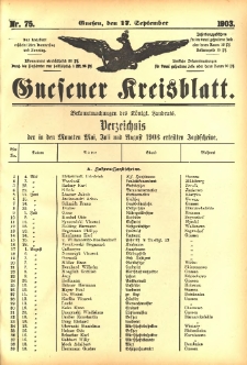 Gnesener Kreisblatt 1903.09.17 Nr75