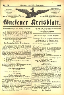 Gnesener Kreisblatt 1903.09.20 Nr76