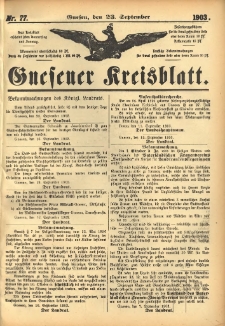 Gnesener Kreisblatt 1903.09.23 Nr77