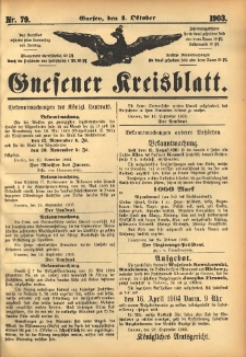 Gnesener Kreisblatt 1903.10.01 Nr79