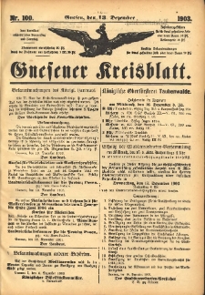 Gnesener Kreisblatt 1903.12.13 Nr100