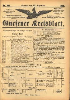 Gnesener Kreisblatt 1903.12.17 Nr101