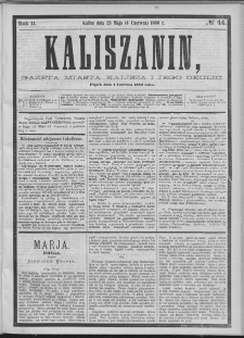 Kaliszanin : gazeta miasta Kalisza i jego okolic