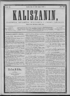 Kaliszanin : gazeta miasta Kalisza i jego okolic