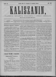 Kaliszanin : gazeta miasta Kalisza i jego okolic