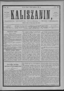 Kaliszanin : gazeta miasta Kalisza i jego okolic