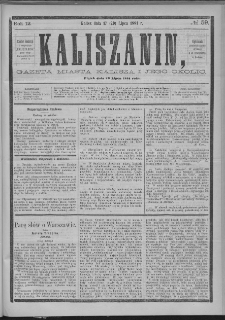 Kaliszanin : gazeta miasta Kalisza i jego okolic