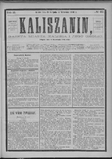 Kaliszanin : gazeta miasta Kalisza i jego okolic