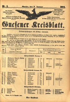 Gnesener Kreisblatt 1904.01.07 Nr2