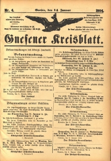Gnesener Kreisblatt 1904.01.14 Nr4