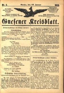 Gnesener Kreisblatt 1904.01.17 Nr5