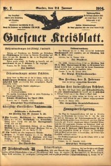 Gnesener Kreisblatt 1904.01.24 Nr7