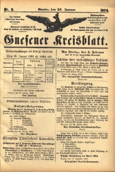 Gnesener Kreisblatt 1904.01.31 Nr9