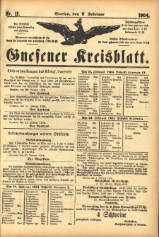 Gnesener Kreisblatt 1904.02.07 Nr11