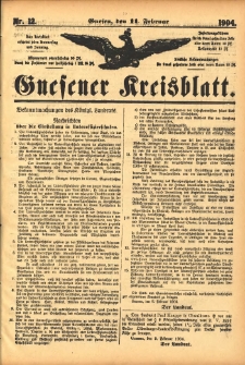 Gnesener Kreisblatt 1904.02.11 Nr12