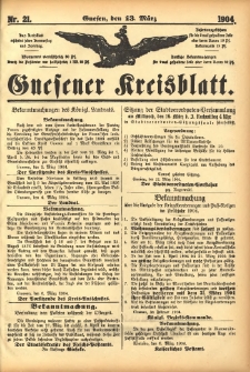 Gnesener Kreisblatt 1904.03.13 Nr21