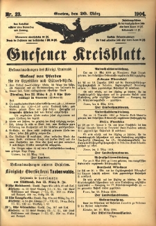 Gnesener Kreisblatt 1904.03.20 Nr23
